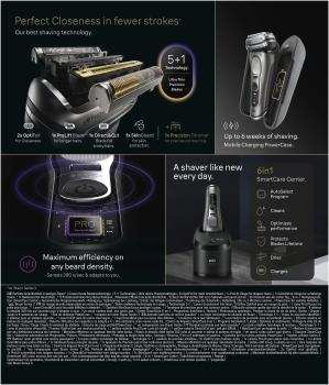 BRAUN 9675cc graphite - Top Rasierer neueste Series 9 PRO+