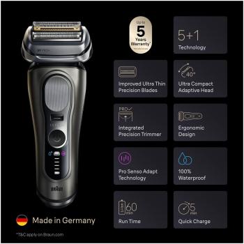 Preview: BRAUN 9675cc graphite - Top Rasierer neueste Series 9 PRO+