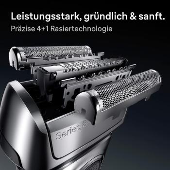 BRAUN 8617s Series 8 Rasierer silber