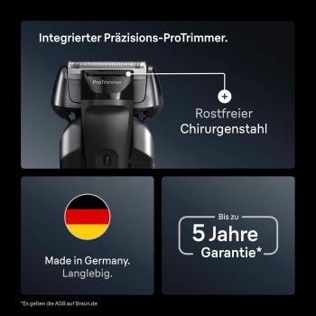 BRAUN 8617s Series 8 Rasierer silber
