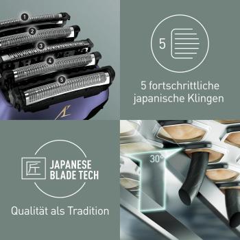 Panasonic Serie 800 ES-LV67 Nass & Trockenrasierer, 5fach Scherkopf, Linearmotor