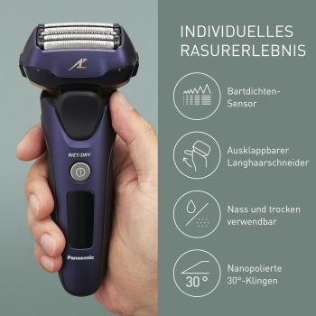Panasonic Serie 800 ES-LV67 Nass & Trockenrasierer, 5fach Scherkopf, Linearmotor