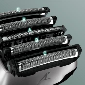 Panasonic Serie 800 ES-LV69-S803 Nass & Trockenrasierer, silber , 5fach Scherkopf, Linearmotor