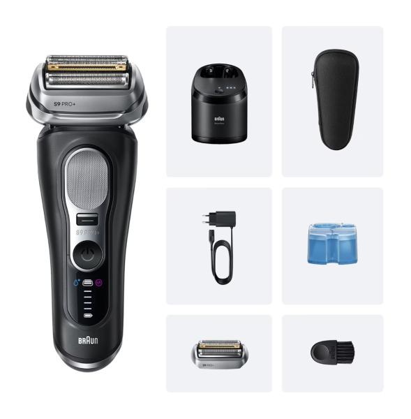 BRAUN 9660ccPS schwarz - Rasierer neueste Series 9 PRO+ mit gratis Scherteil