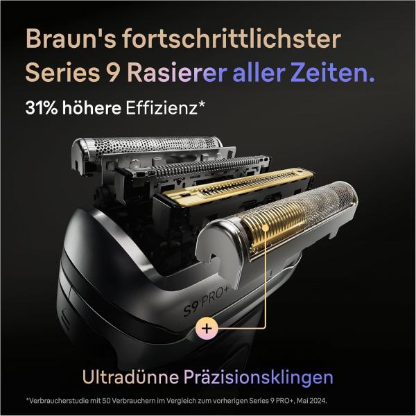 BRAUN Series 9 PRO+ Rasierer silber, ohne weiteres Zubehör