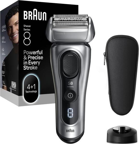 BRAUN 8617s Series 8 Rasierer silber