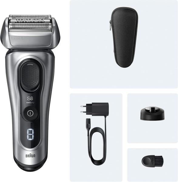 BRAUN 8617s Series 8 Rasierer silber