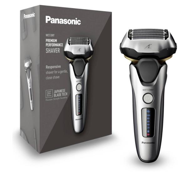 Panasonic Serie 800 ES-LV69-S803 Nass & Trockenrasierer, silber , 5fach Scherkopf, Linearmotor