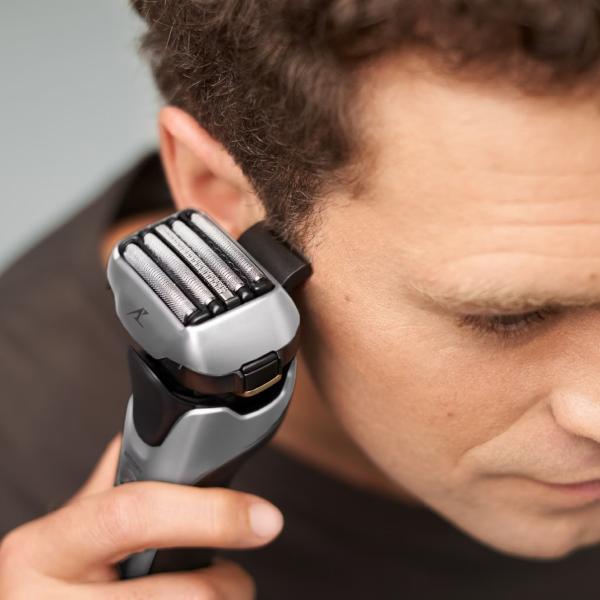 Panasonic Serie 800 ES-LV69-S803 Nass & Trockenrasierer, silber , 5fach Scherkopf, Linearmotor